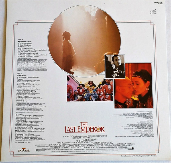 Ryuichi Sakamoto , David Byrne And Cong Su - The Last Emperor | Virgin (140.8022) - 2 Ryuichi Sakamoto , David Byrne And Cong Su - The Last Emperor | Virgin (140.8022) - 2