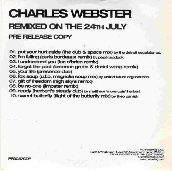 Charles Webster - Remixed On The 24th Of July | Peacefrog Records (PFG037CDP)