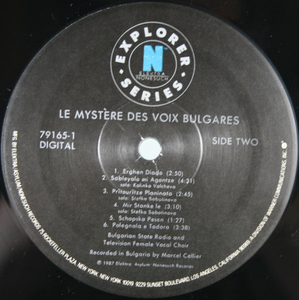 Le Mystère Des Voix Bulgares - Le Mystère Des Voix Bulgares [Vinyl] | Elektra Nonesuch (9 79165-1) - 5