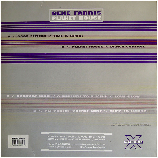 Gene Farris - Planet House | Force Inc. Music Works (FIM 128) - 2 Gene Farris - Planet House | Force Inc. Music Works (FIM 128) - 2