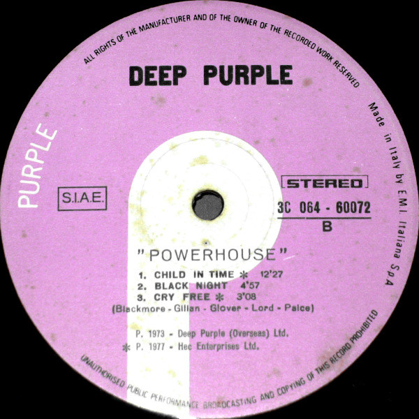 Deep Purple - Powerhouse | Purple Records (3C 064-60072) - 3 Deep Purple - Powerhouse | Purple Records (3C 064-60072) - 3