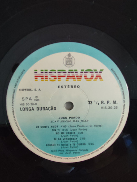 Juan Pardo - Juan Mucho Más Juan | Hispavox (HIS 30-26) - 4