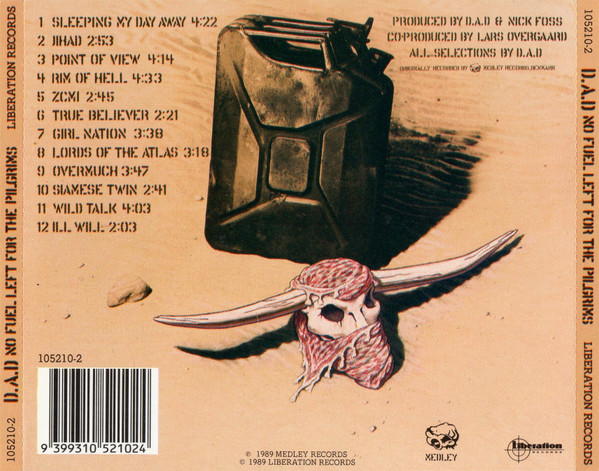 D-A-D - No Fuel Left For The Pilgrims CD | Liberation Records (105210-2) - 2 D-A-D - No Fuel Left For The Pilgrims CD | Liberation Records (105210-2) - 2