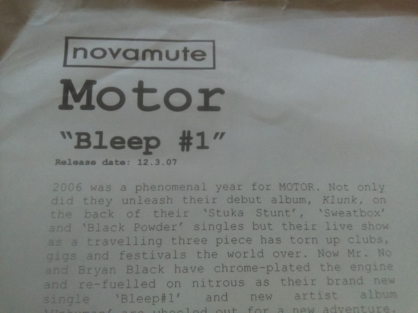 MOTOR - Bleep #1 | NovaMute (12 NoMu 174) - 3