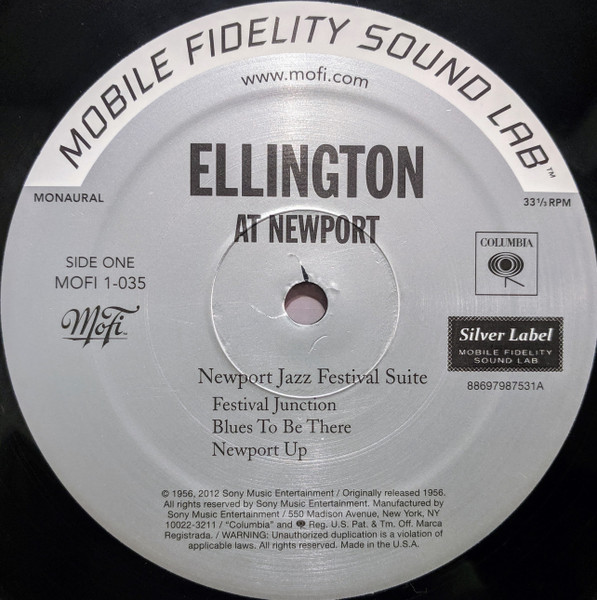 Duke Ellington And His Orchestra - Ellington At Newport (MOFI - Limited Edition - Numbered) [Vinyl] | Mobile Fidelity Sound Lab (MOFI 1-035) - 3