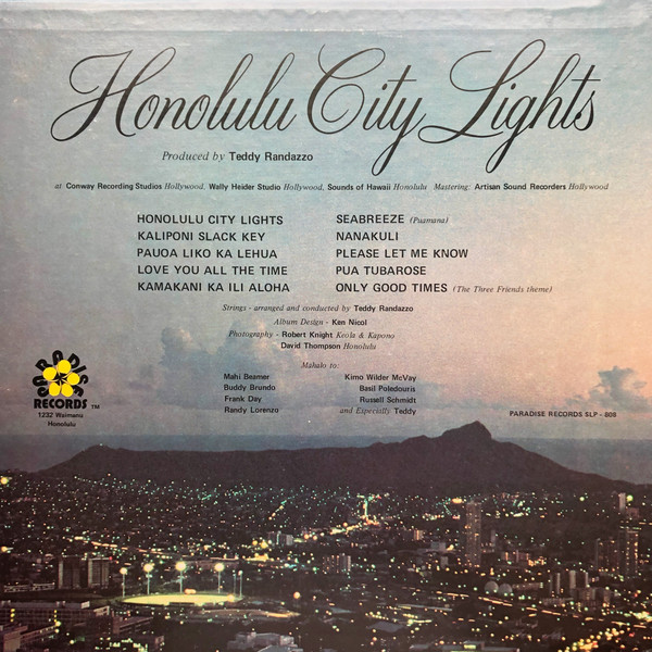 Keola & Kapono Beamer - Honolulu City Lights | Paradise Productions (SLP-808) - 2 Keola & Kapono Beamer - Honolulu City Lights | Paradise Productions (SLP-808) - 2