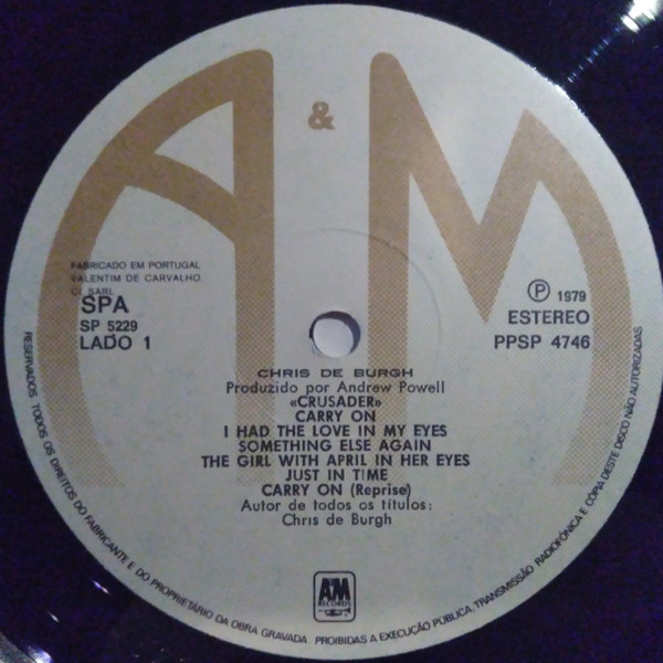 Chris de Burgh - Crusader | A&M Records (PPSP4746) - 4