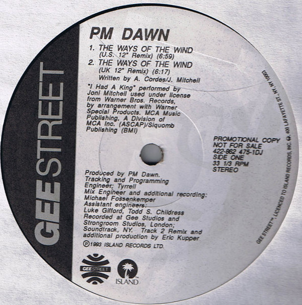 P.M. Dawn - The Ways Of The Wind | Gee Street (422-862 475-1DJ) - main P.M. Dawn - The Ways Of The Wind | Gee Street (422-862 475-1DJ) - main