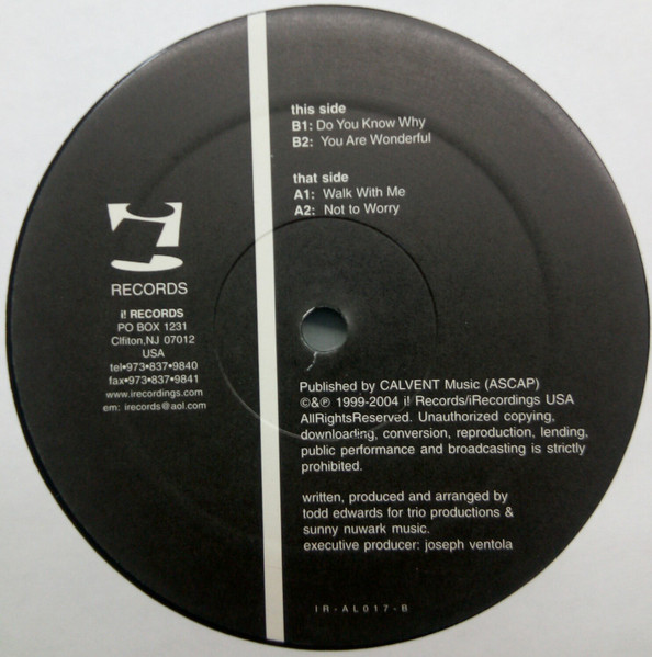 Todd Edwards - New Trends Sounds 2004 (Part 2) | i! Records (IR-AL017) - 2