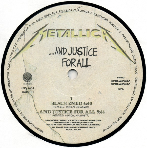 Metallica - ...And Justice For All | Vertigo (836062-1) - 3