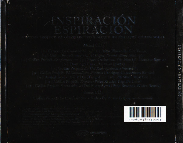 Gotan Project - Inspiración - Espiración (A Gotan Project DJ Set) | ¡Ya Basta! (YAB 019CD) - 2