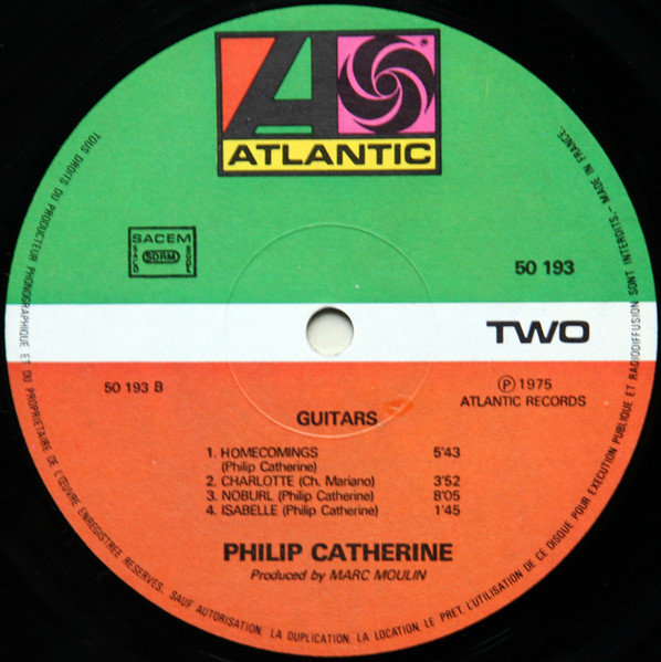 Philip Catherine - Guitars | Atlantic (50193) - 4