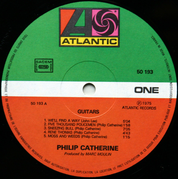 Philip Catherine - Guitars | Atlantic (50193) - 3