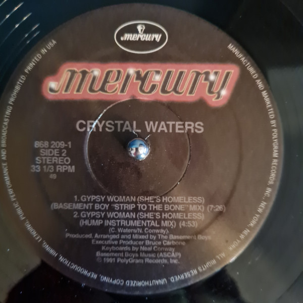 Crystal Waters - Gypsy Woman (She's Homeless) | Mercury (868 209-1) - 2