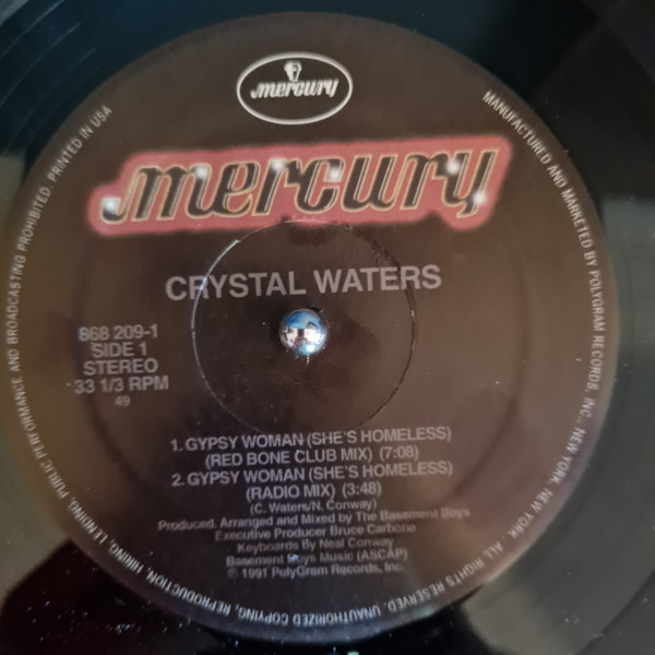Crystal Waters - Gypsy Woman (She's Homeless) | Mercury (868 209-1)
