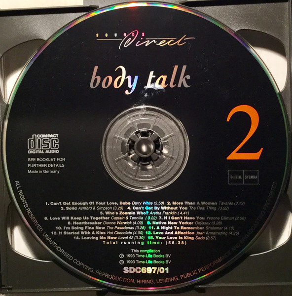 Various - Body Talk (Discs 1 & 2) | Sounds Direct (SDC697/01-1) - 4 Various - Body Talk (Discs 1 & 2) | Sounds Direct (SDC697/01-1) - 4