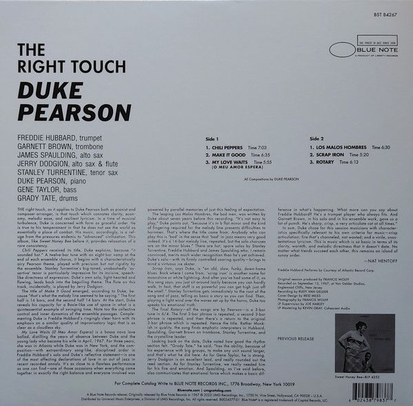 Duke Pearson - The Right Touch | Blue Note (B0034577-01) - 4