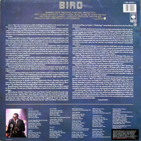 Bird - Bird (Original Motion Picture Soundtrack) | CBS (461002 1) - 2