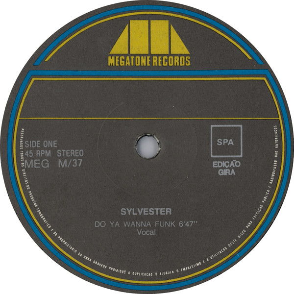 Sylvester - Do Ya Wanna Funk | Megatone Records (MEG-037) - 3