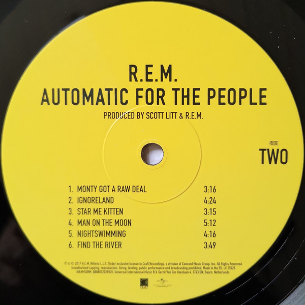 R.E.M. - Automatic For The People | Craft Recordings (0888072029835) - 3