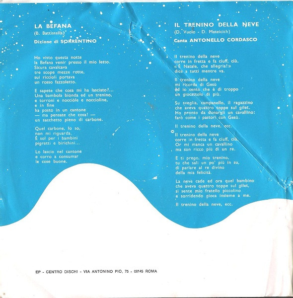 Dario Mateicich / Liliana Sorrentino - Il Trenino Della Neve / La Befana | Edizioni Paoline (F-CV 45.40) - 2