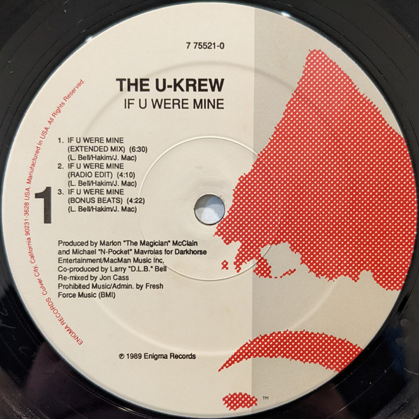The U-Krew - If U Were Mine | Enigma Records (7 75521-0) - 3 The U-Krew - If U Were Mine | Enigma Records (7 75521-0) - 3
