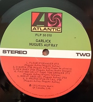Hugues Aufray - Garlick | Atlantic (FLP-50010) - 4 Hugues Aufray - Garlick | Atlantic (FLP-50010) - 4