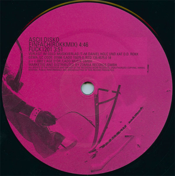 Ascii Disko - Einfach EP | L'Age D'Or (LADO 15075-0) - 3
