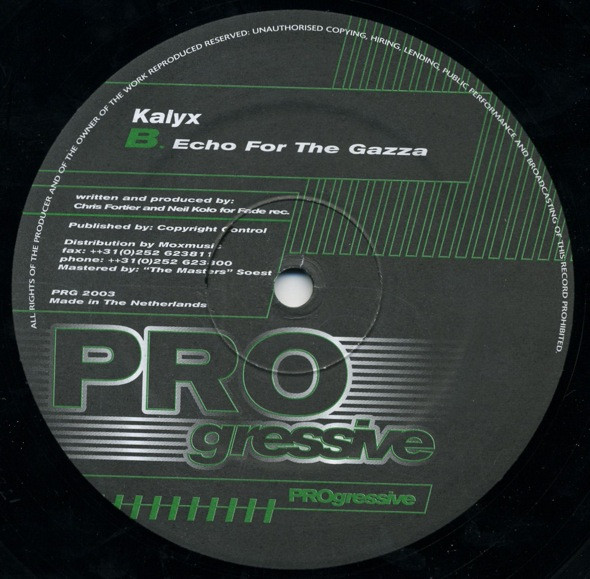 Kalyx - Echo For The Gazza | Progressive (PRG 2003) - 2