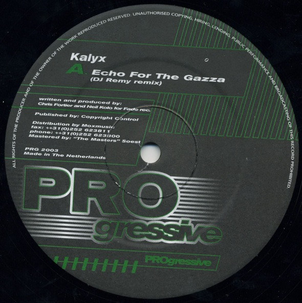 Kalyx - Echo For The Gazza | Progressive (PRG 2003)