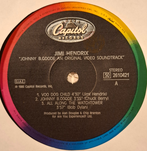 Jimi Hendrix - Johnny B. Goode - Original Video Soundtrack | Capitol Records (50 2610421) - 3 Jimi Hendrix - Johnny B. Goode - Original Video Soundtrack | Capitol Records (50 2610421) - 3