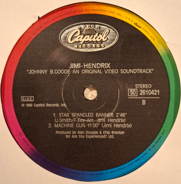 Jimi Hendrix - Johnny B. Goode - Original Video Soundtrack | Capitol Records (50 2610421) - 4 Jimi Hendrix - Johnny B. Goode - Original Video Soundtrack | Capitol Records (50 2610421) - 4