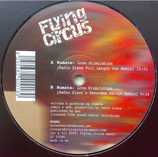 Humate - Love Stimulation (The Radio Slave Mixes) | Flying Circus (FCD02) - main