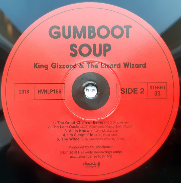 King Gizzard And The Lizard Wizard - Gumboot Soup | Heavenly (HVNLP156) - 4