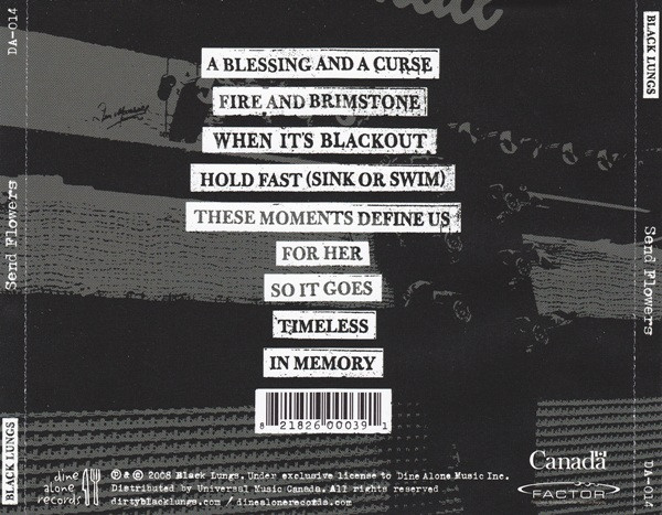 Black Lungs - Send Flowers [CD] | Dine Alone Records (DA-014) - 2