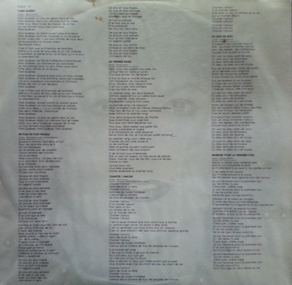 Ginette Reno - Paris Québec [Vinyl] | Melon-Miel (MM-507) - 3