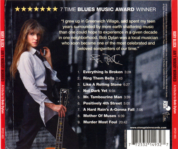 Rory Block - Positively 4th Street A Tribute To Bob Dylan CD | Stony Plain Records (SPCD1493) - 2 Rory Block - Positively 4th Street A Tribute To Bob Dylan CD | Stony Plain Records (SPCD1493) - 2