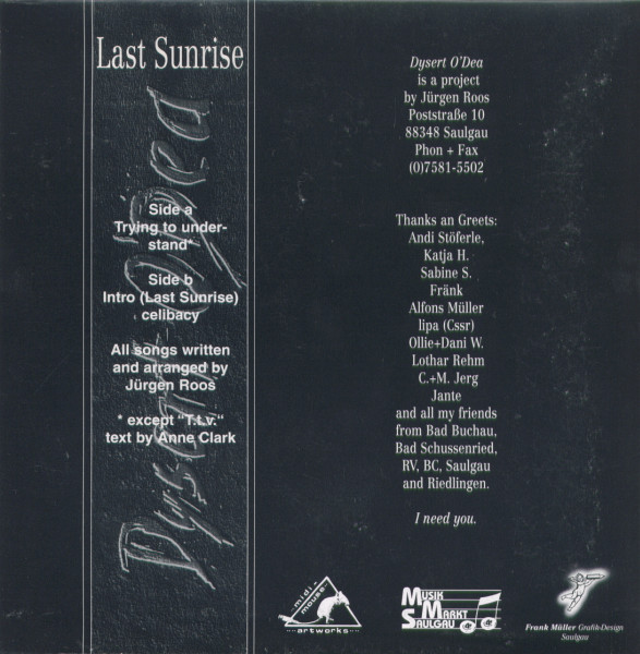 Dysert O'Dea - Last Sunrise | Midi-Mouse Records (none) - 2 Dysert O'Dea - Last Sunrise | Midi-Mouse Records (none) - 2