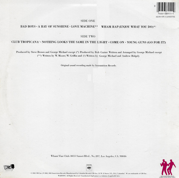 Wham! - Fantastic | Columbia (FC 38911) - 2 Wham! - Fantastic | Columbia (FC 38911) - 2