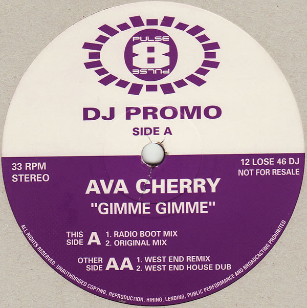 Ava Cherry - Gimme Gimme | Pulse-8 Records (12 LOSE 46 DJ) - main