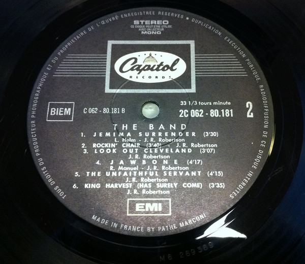 The Band - The Band | Capitol Records (2 C062-80181) - 4