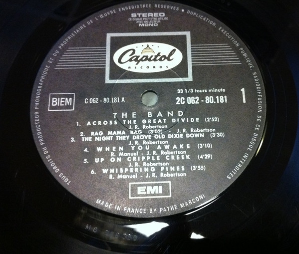The Band - The Band | Capitol Records (2 C062-80181) - 3