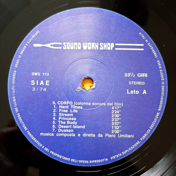 Piero Umiliani - Il Corpo (Colonna Sonora Del Film) | Schema (SCEB923 LP) - 3 Piero Umiliani - Il Corpo (Colonna Sonora Del Film) | Schema (SCEB923 LP) - 3