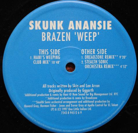 Skunk Anansie - Brazen 'Weep' | VCI Recordings (7243 894 5106 1) - 2 Skunk Anansie - Brazen 'Weep' | VCI Recordings (7243 894 5106 1) - 2
