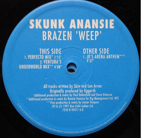 Skunk Anansie - Brazen 'Weep' | VCI Recordings (7243 894 5106 1) - main Skunk Anansie - Brazen 'Weep' | VCI Recordings (7243 894 5106 1) - main