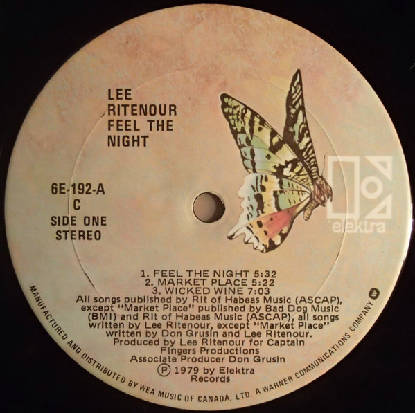 Lee Ritenour - Feel The Night | Elektra (6E-192) - 3 Lee Ritenour - Feel The Night | Elektra (6E-192) - 3