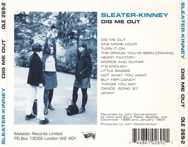 Sleater-Kinney - Dig Me Out | Matador (OLE 269-2) - 2