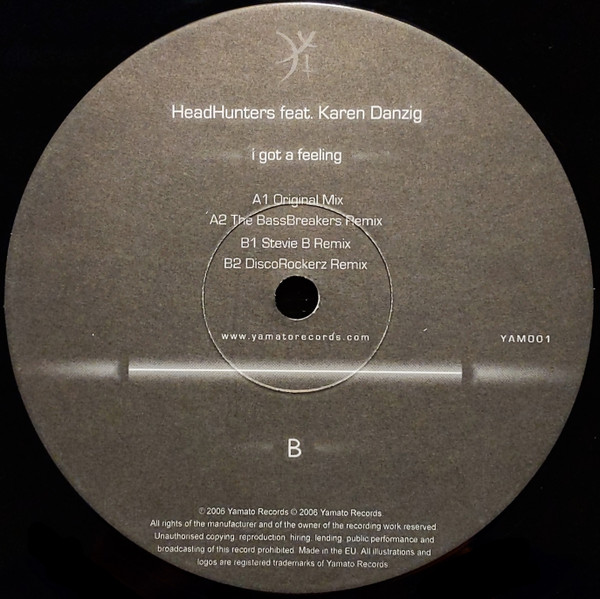 HeadHunters - I Got A Feeling | Yamato Records (YAM001) - main HeadHunters - I Got A Feeling | Yamato Records (YAM001) - main