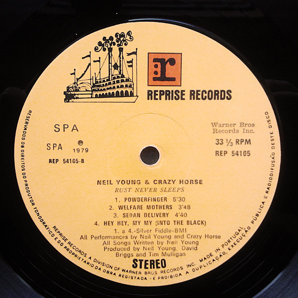 Neil Young & Crazy Horse - Rust Never Sleeps | Reprise Records (REP 54105) - 4