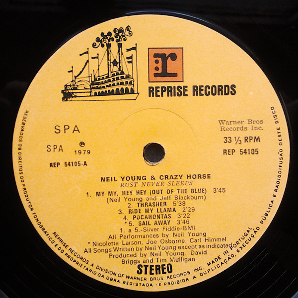 Neil Young & Crazy Horse - Rust Never Sleeps | Reprise Records (REP 54105) - 3